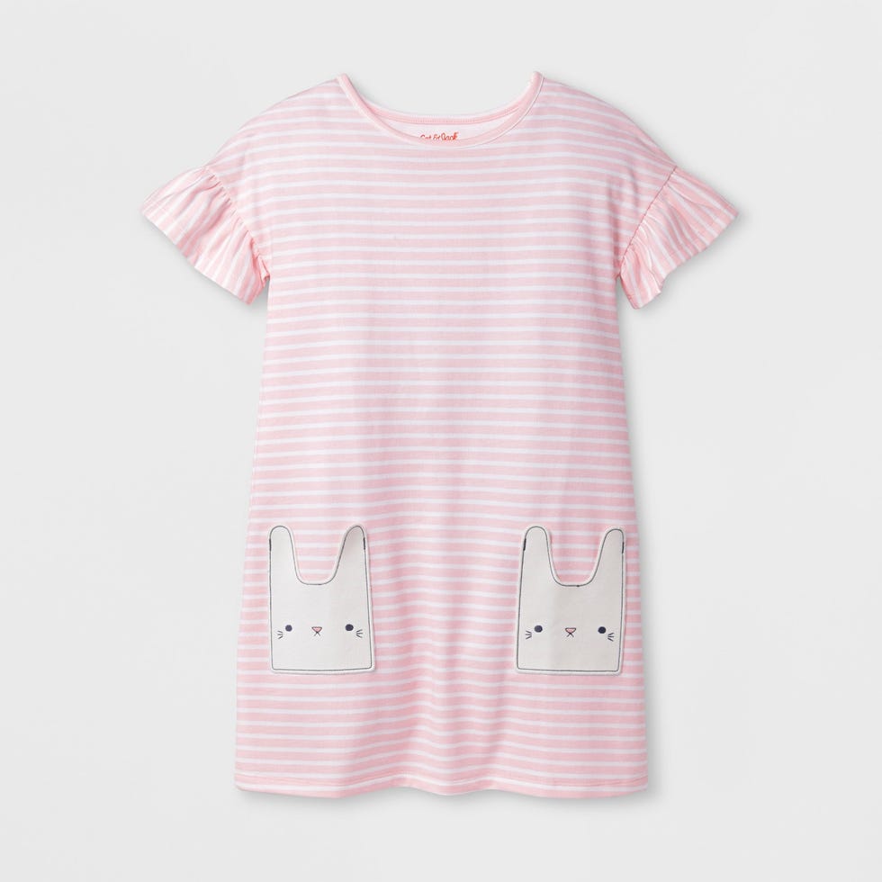 Clothing, White, Pink, T-shirt, Sleeve, Product, Pattern, Top, Outerwear, Neck, 