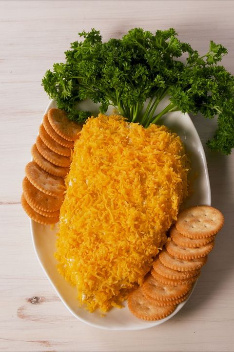 cheese ball shaped like a carrot