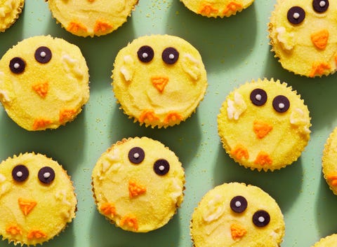 easter chick cupcakes