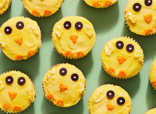 easter chick cupcakes