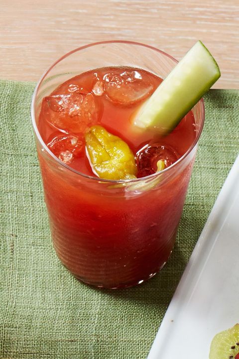 super bowl recipes — spicy pickle bloody mary