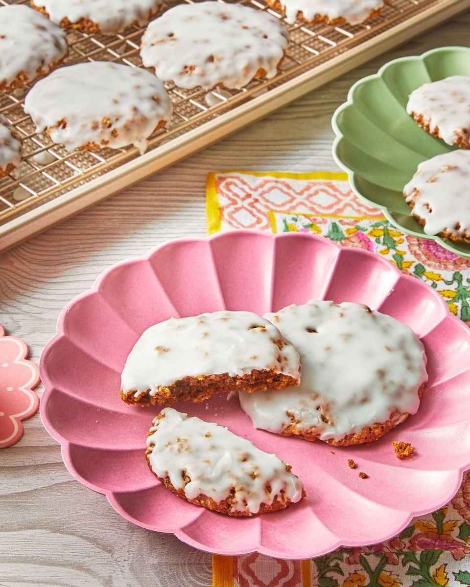 easter cookie recipes iced oatmeal cookies