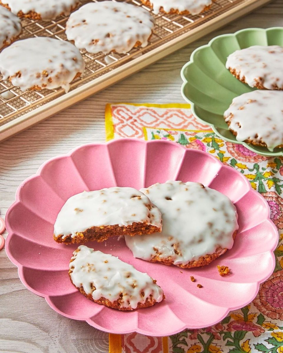 easter cookie recipes iced oatmeal cookies
