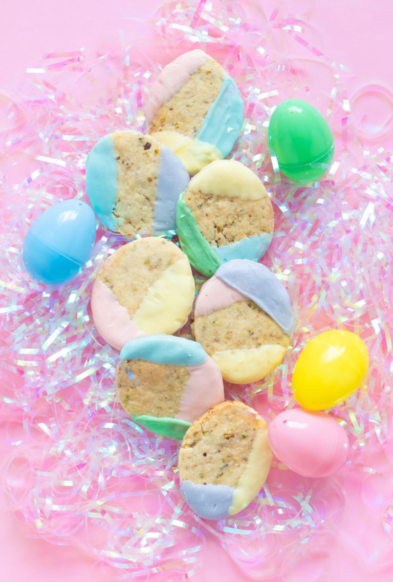 easter cookies color blocked
