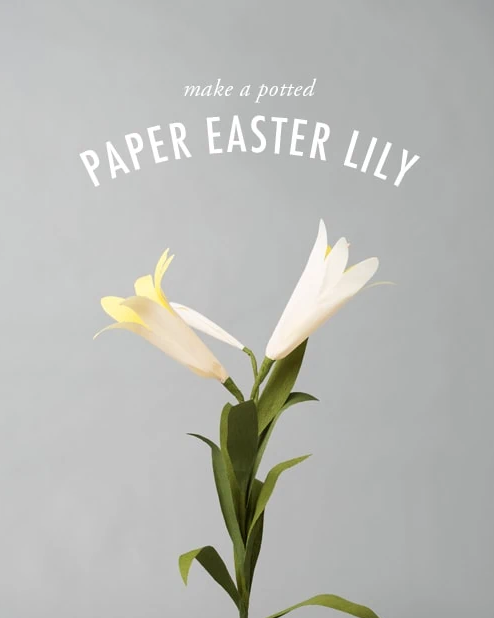 easter craft ideas paper lilies