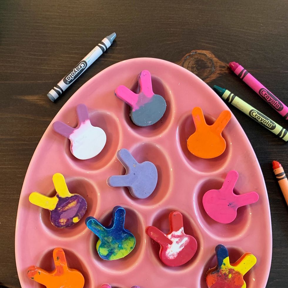 easter crafts for kids bunny crayons