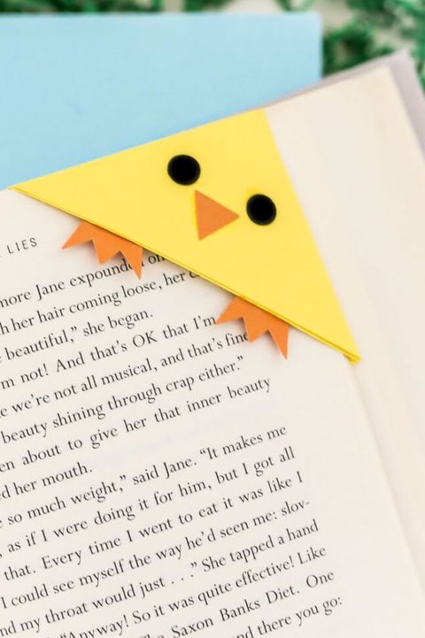 chick bookmark easter crafts