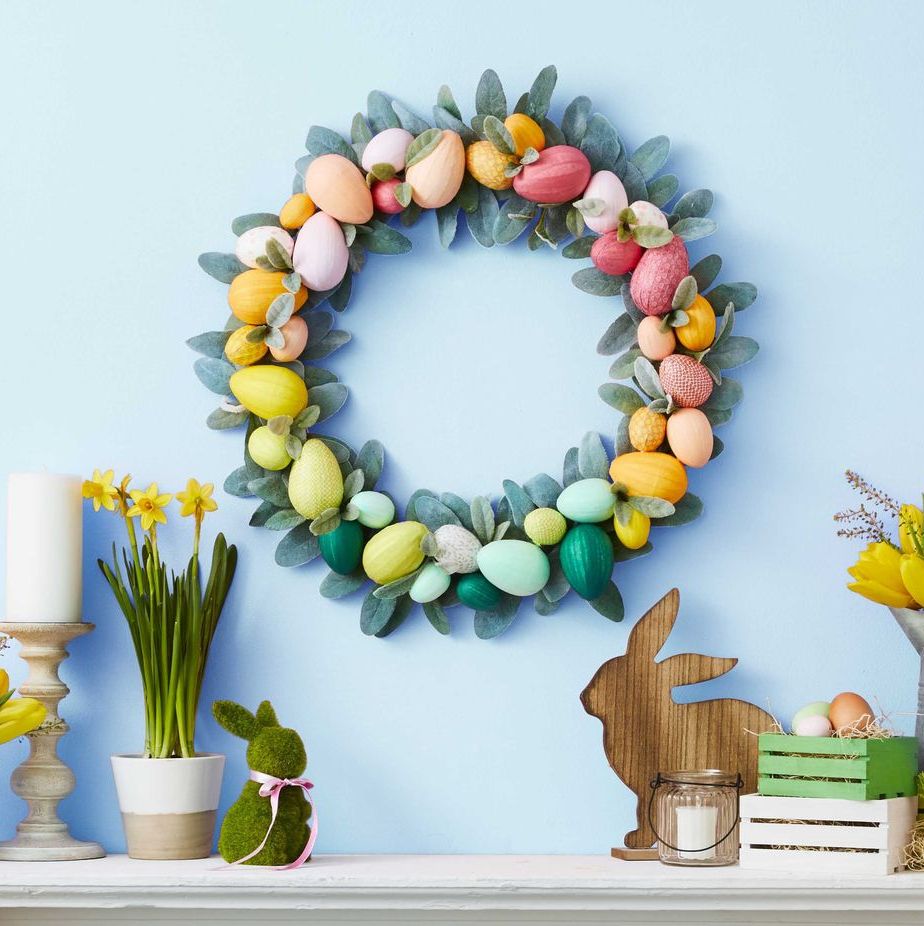 easter crafts easter egg wreath
