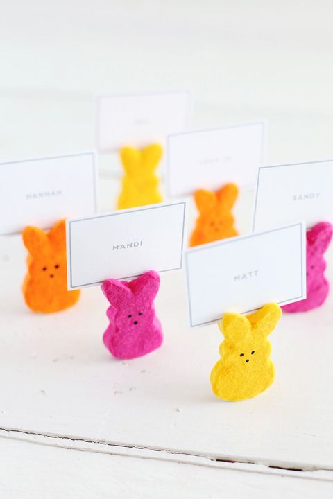 peeps place card holders easter crafts