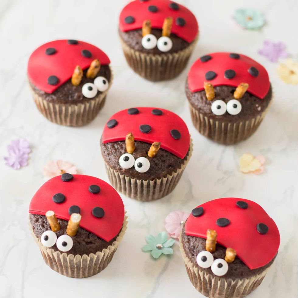 easter cupcake ideas ladybugs