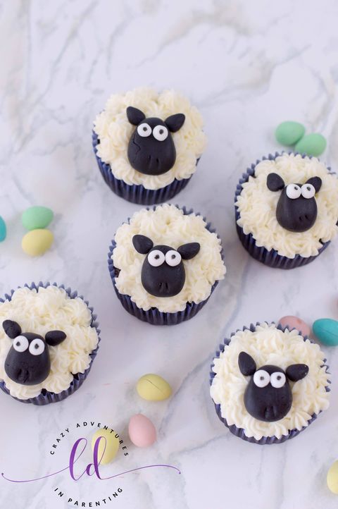 easter cupcake ideas sheep cupcakes