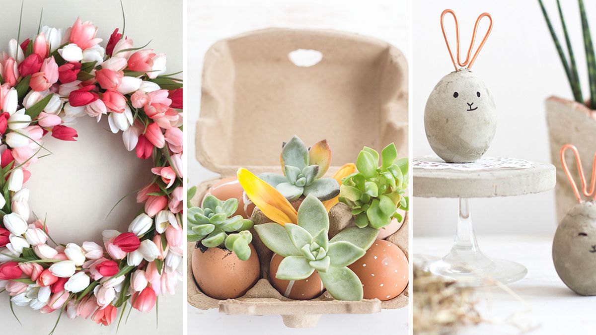 Simple Green and White Easter Decorating Ideas - Home with Holliday