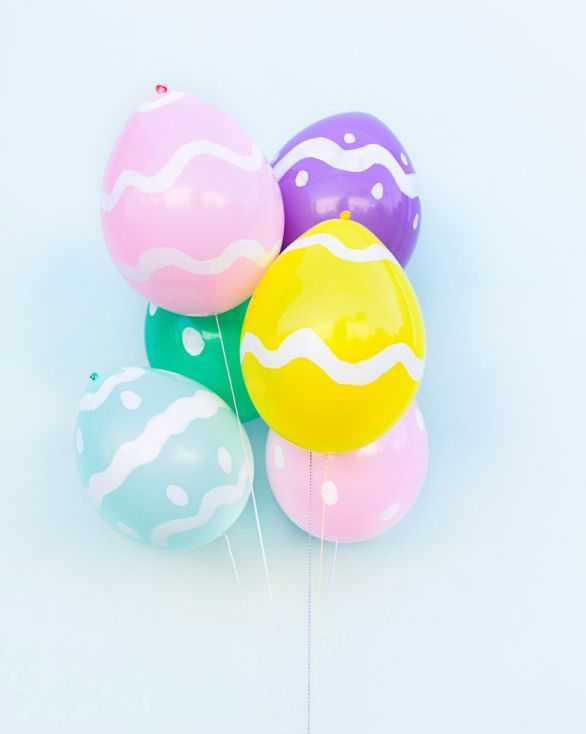 Easter decoration DIY Easter egg balloons