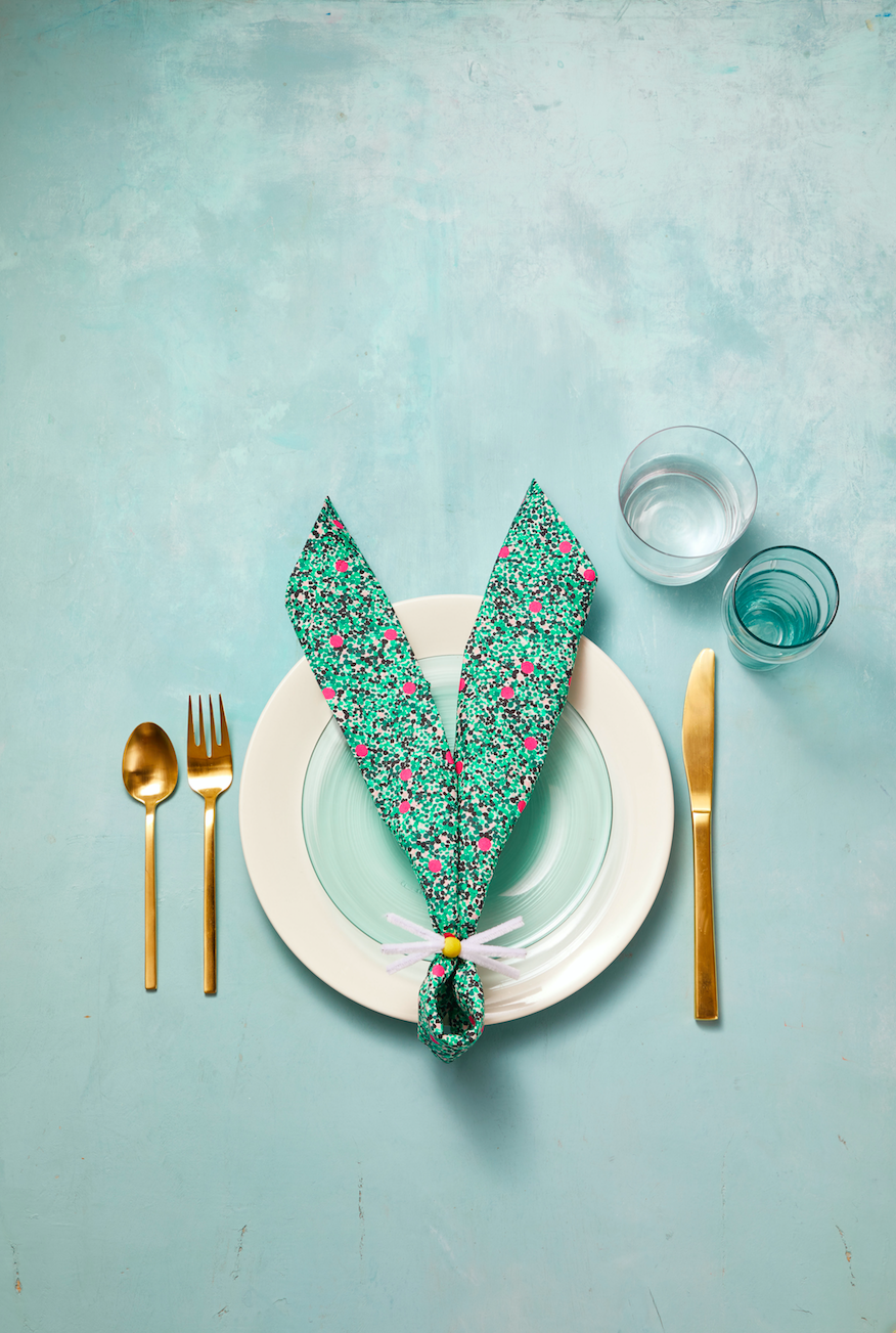 Easter Decorations Easy Napkin Bunny Ears