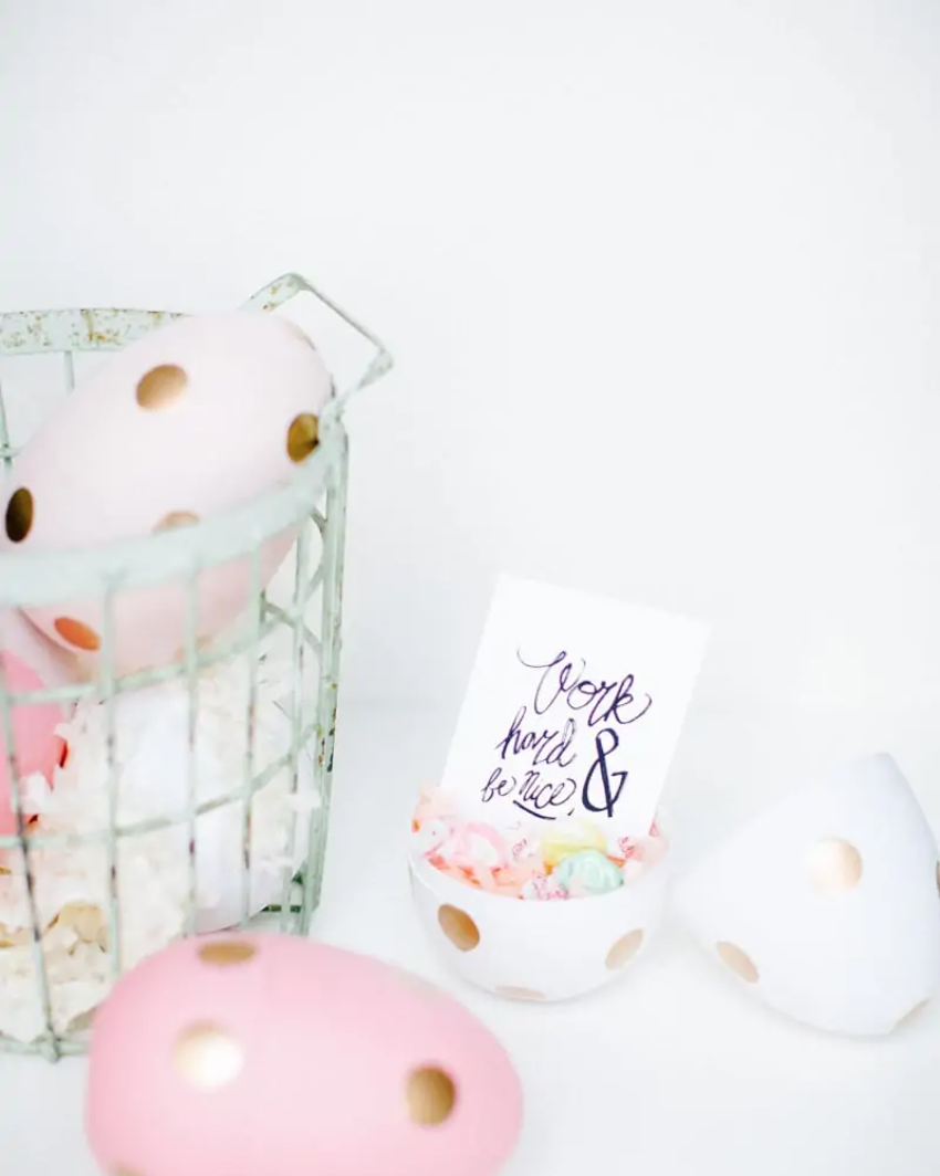 Easter Decoration Polka Dot DIY Jumbo Easter Egg Favors