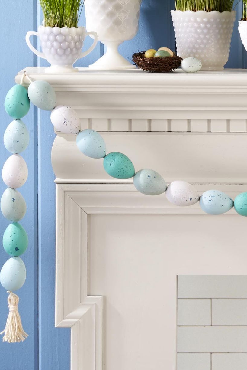 easter decorations speckled egg garland