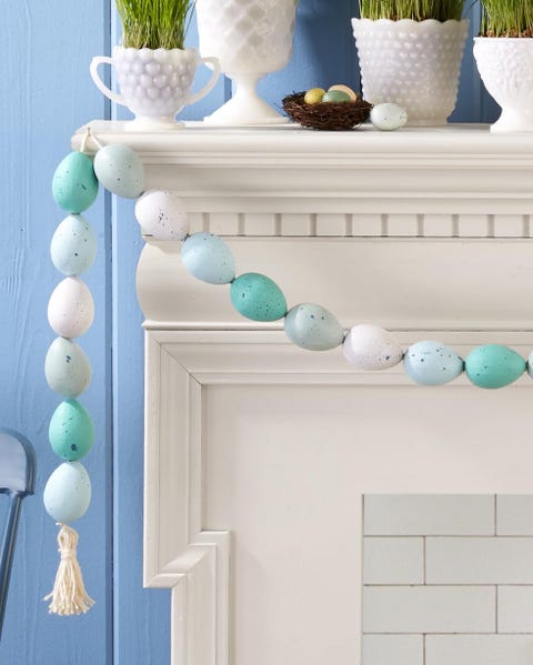 easter decorations speckled egg garland
