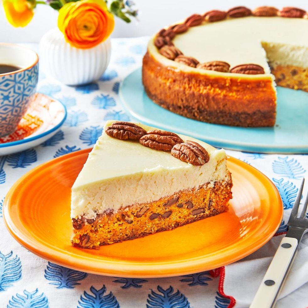 easter desserts carrot cake cheesecake