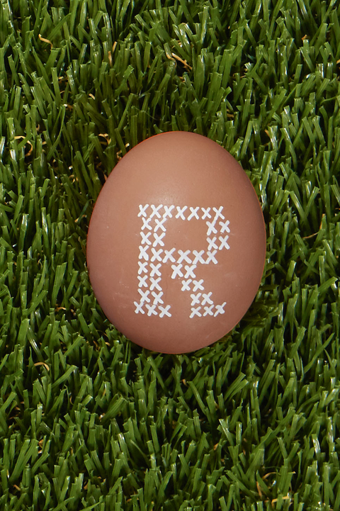 easter egg decorations designs Cross-Stitch Initial Easter Egg