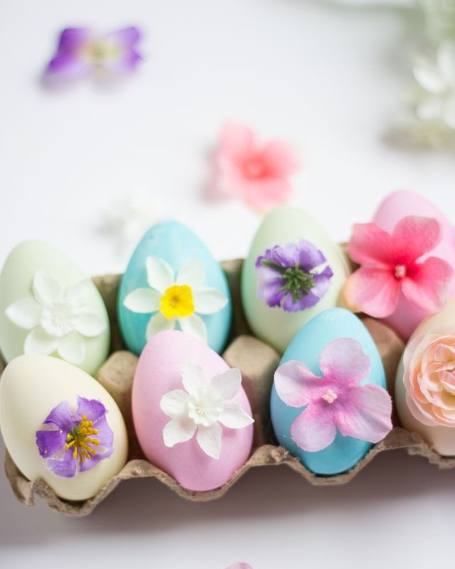 easter egg designs simple floral easter eggs