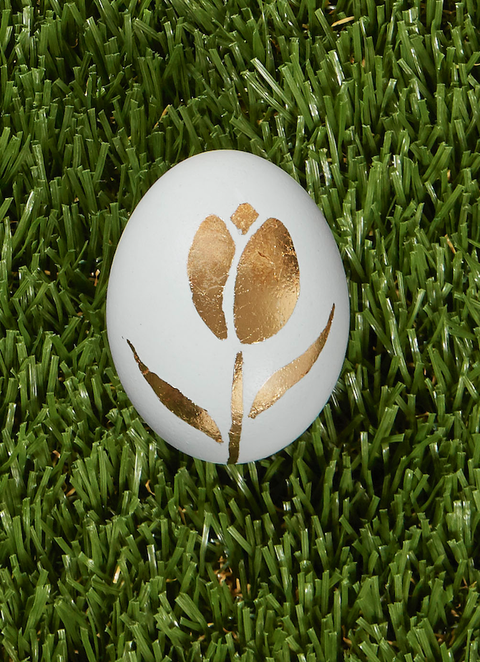 Gold Leaf Tulip easter egg decorations designs