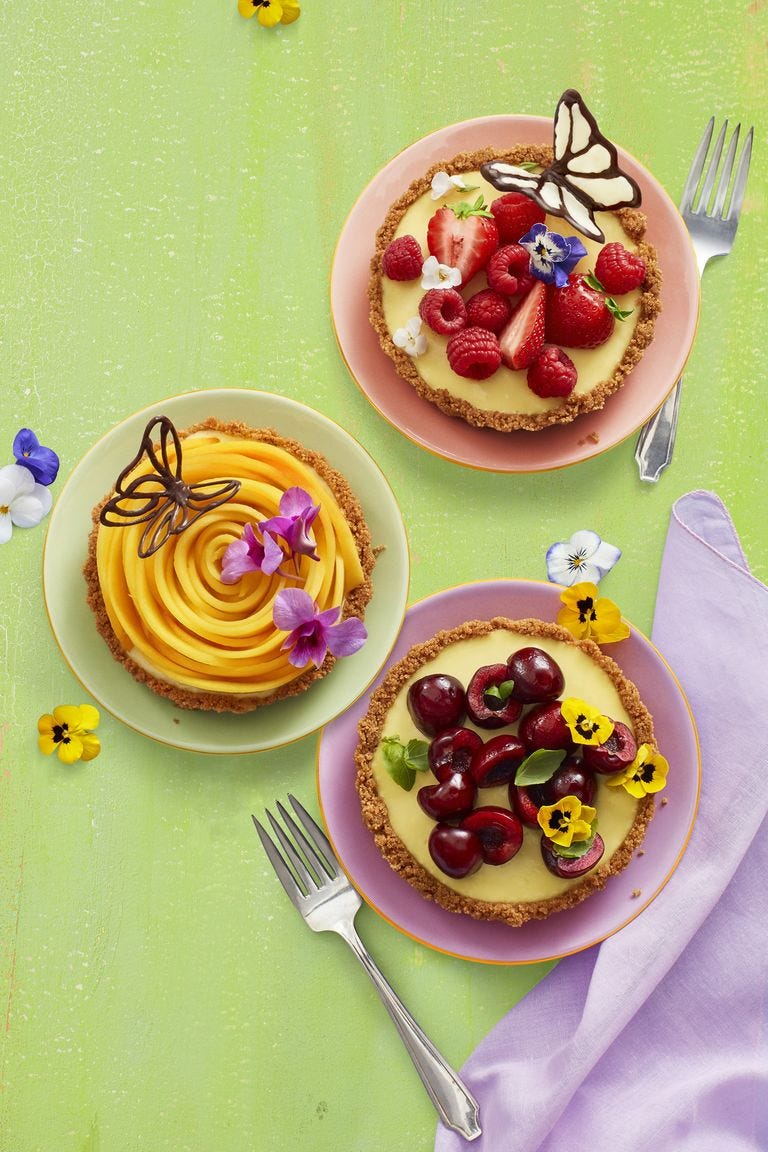 easter food ideas no bake lemon tarts