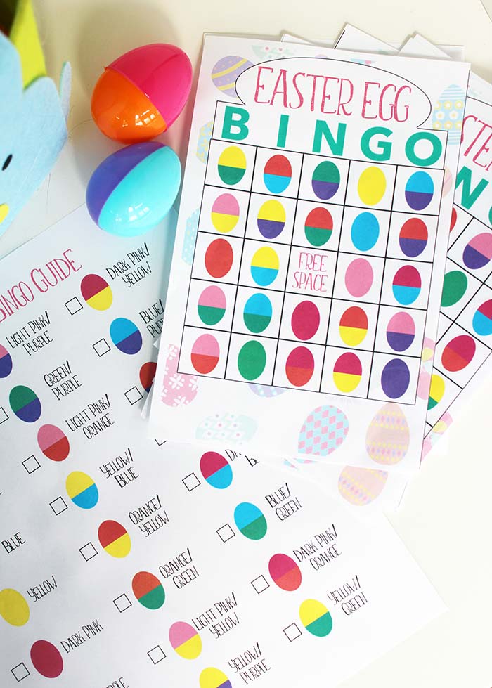 easter egg bingo easter game