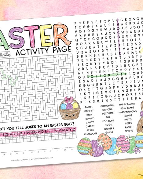 easter games for kids word games