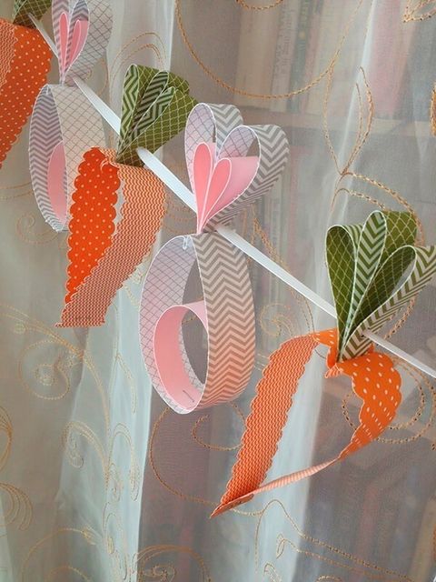 easter garland ideas bunny and carrot garland