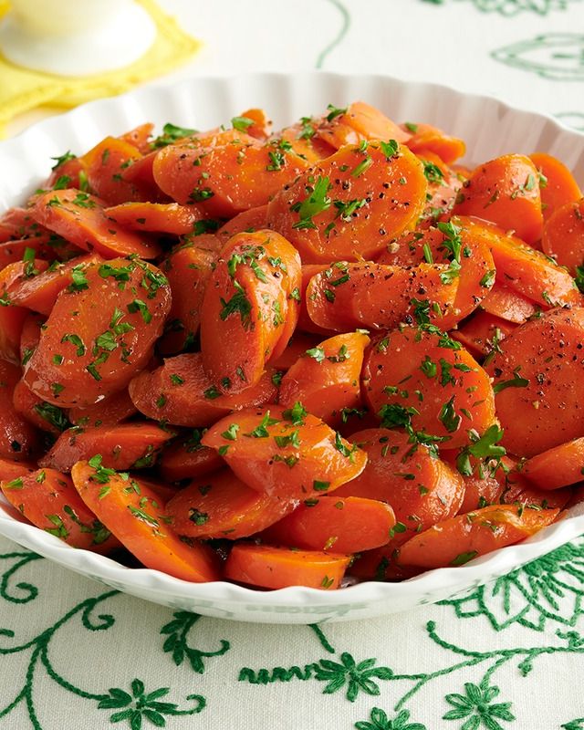 easter lunch ideas candied carrots