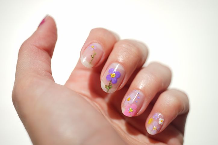 cute-pink-flower-for-simple-nail-art-designs - Nailup.NET | Pink nail art  designs, Floral nail designs, Best nail art designs
