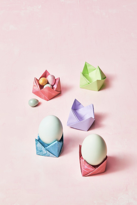origami egg cups