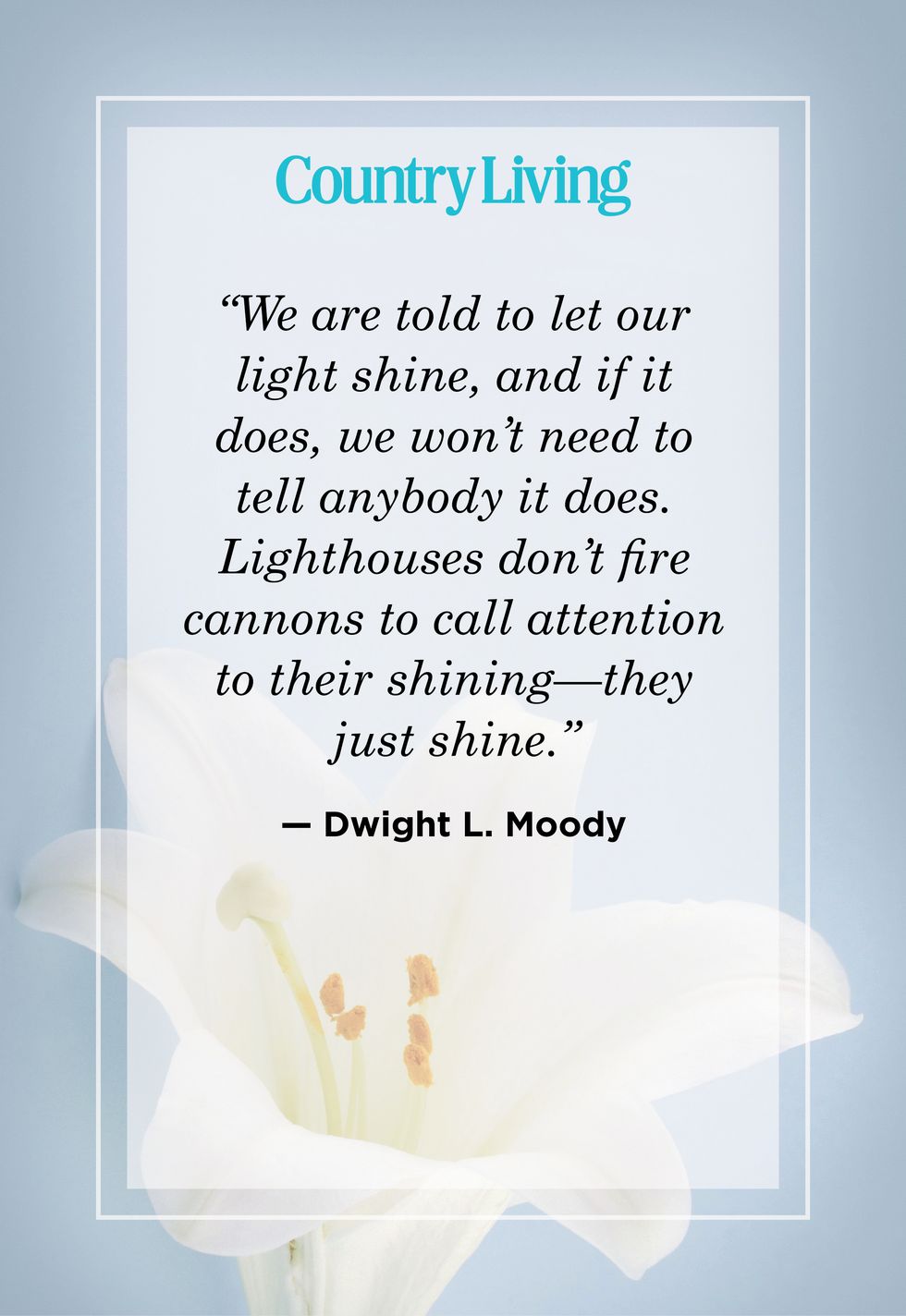 easter quote by dwight l moody with photo of easter lily