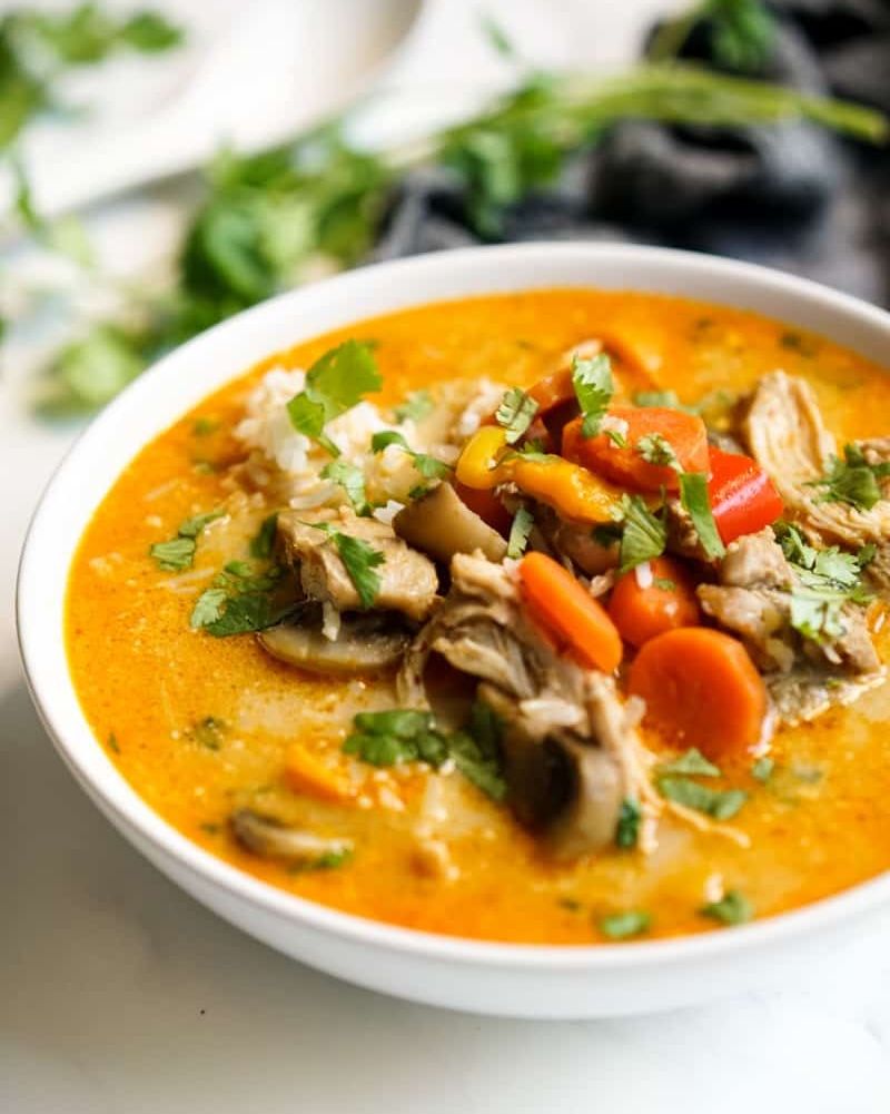 easter soups coconut curry chicken soup