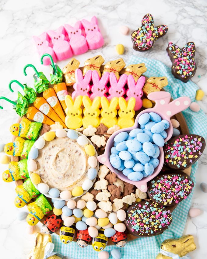 easter table decor easter dessert candy board