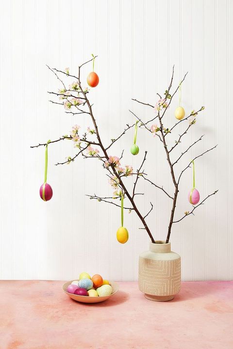 easter table decor easter egg tree