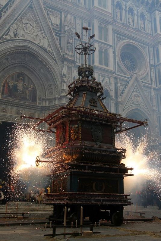 easter traditions around the world firework display in florence italy