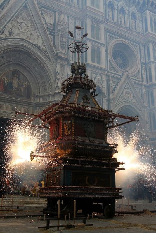 easter traditions around the world firework display in florence italy