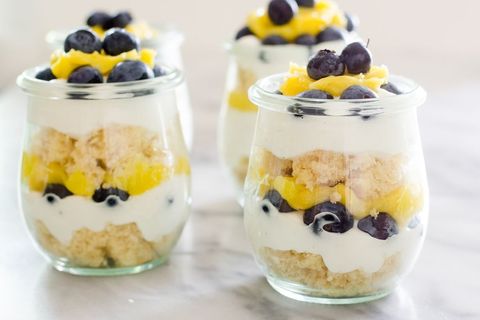 easter treats individual lemon blueberry trifles