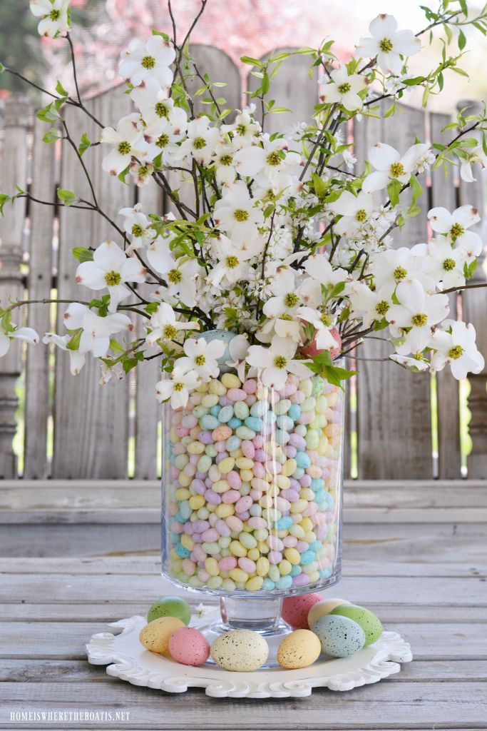 Easter selling candy trees (handmade Easter decor)