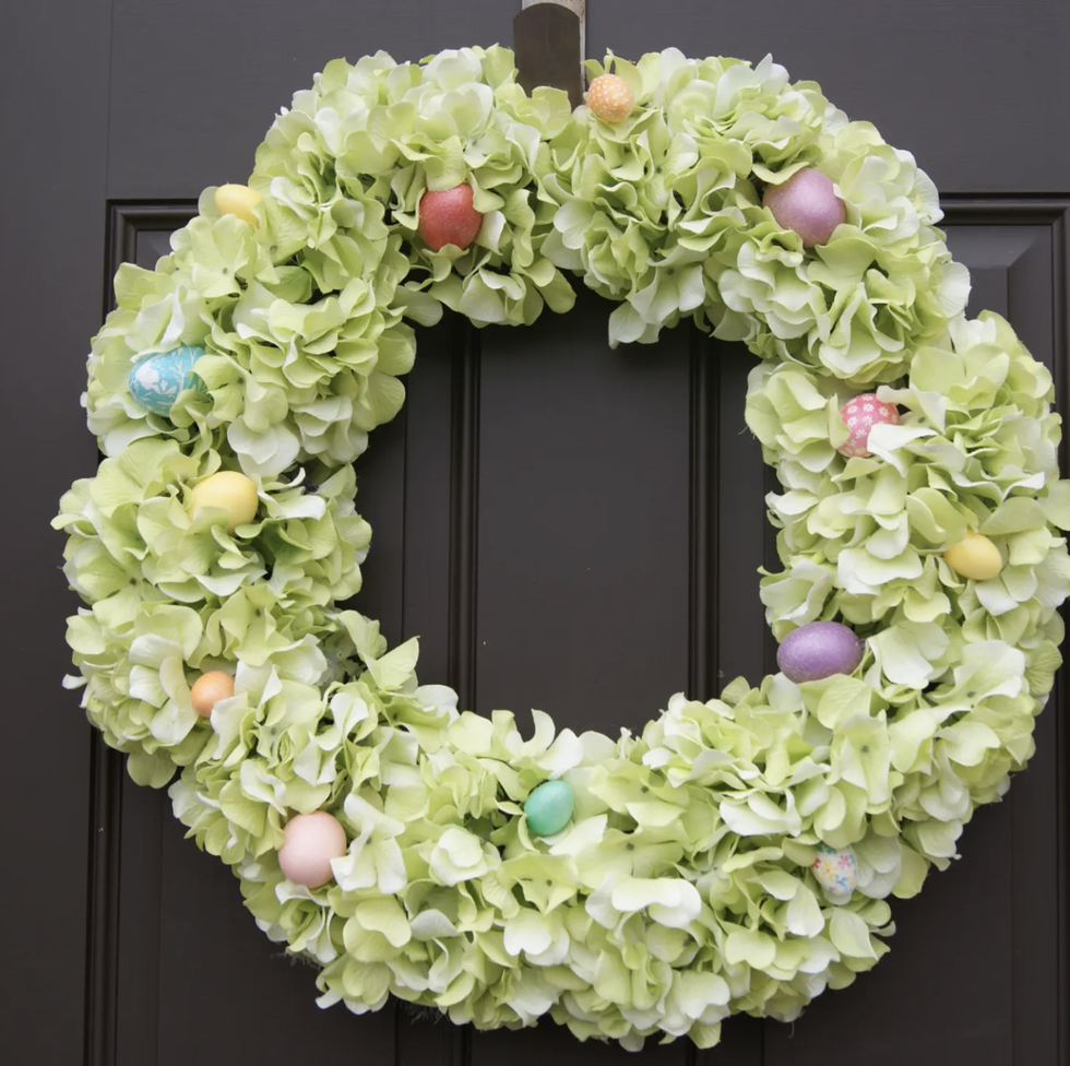 Easter Wreath Ideas Hydrangea Easter Wreath