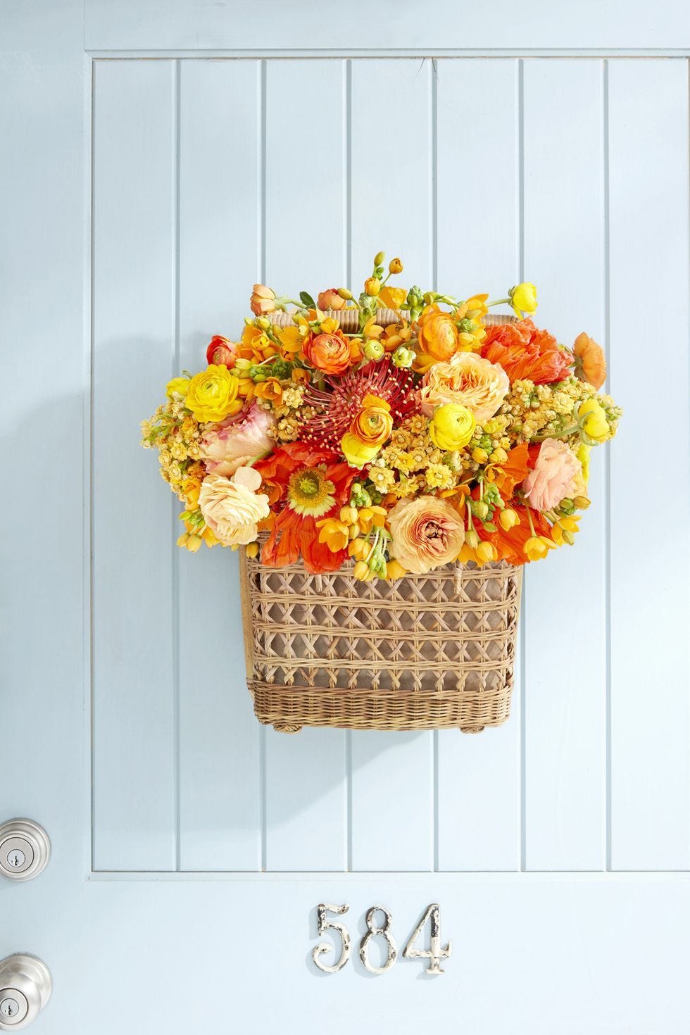 easter wreaths - woven basket wreath
