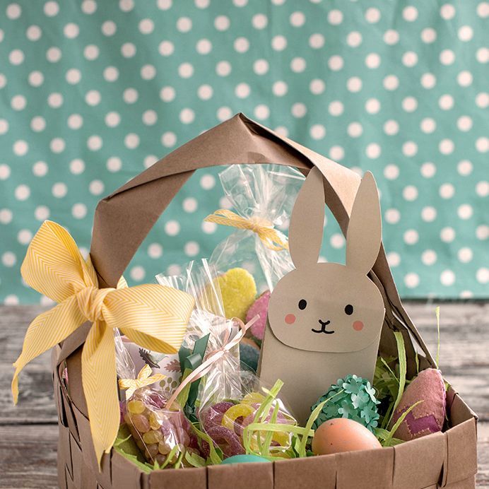 Craft Sticks Mini Easter Basket Craft - I Heart Crafty Things