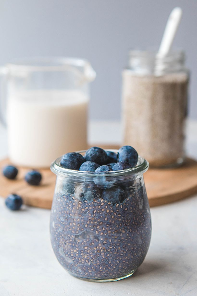 easy breakfast ideas Blueberry Chia Seed Pudding