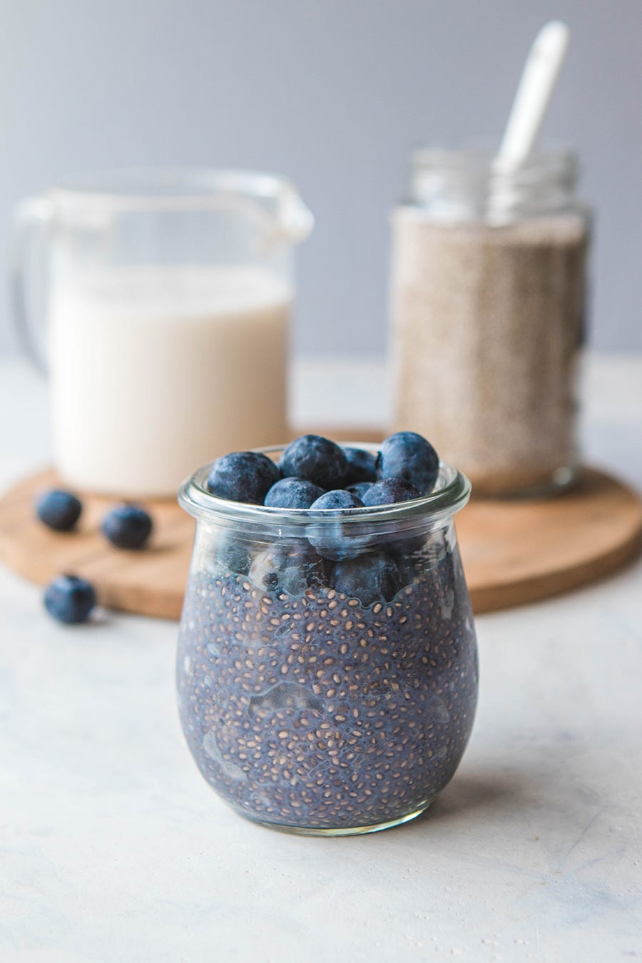 easy breakfast ideas Blueberry Chia Seed Pudding