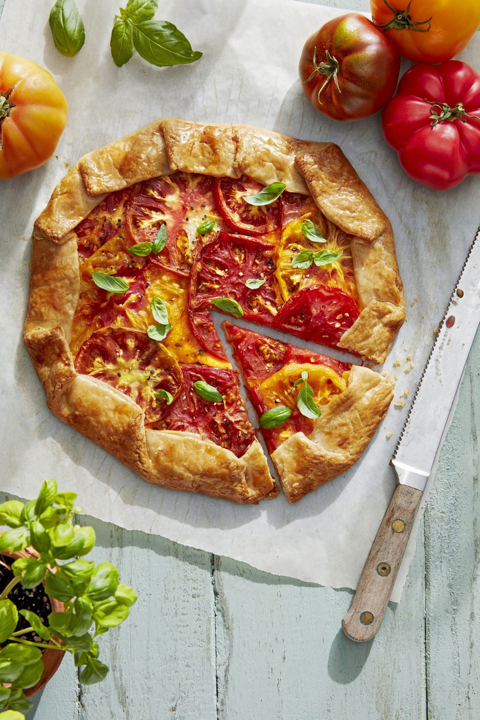 rustic tomato galette