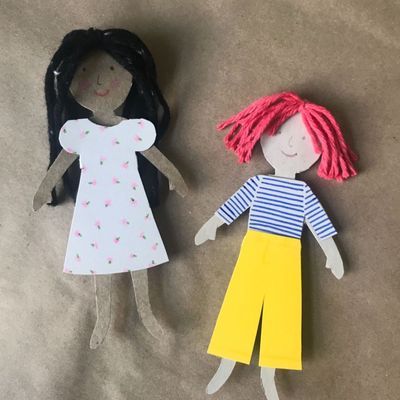 easy crafts for kids paper dolls