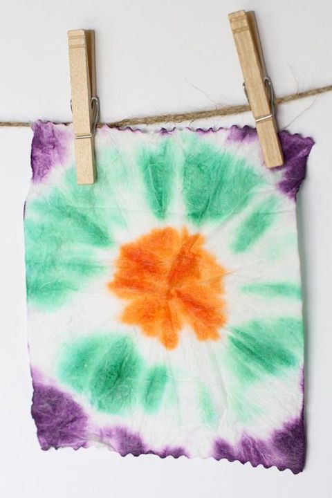 easy crafts for kids tie dye art