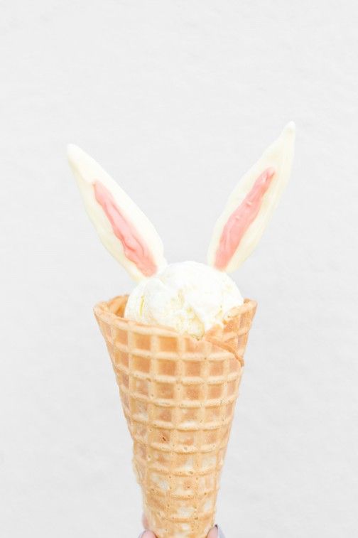 easy easter crafts — bunny ears ice cream cone