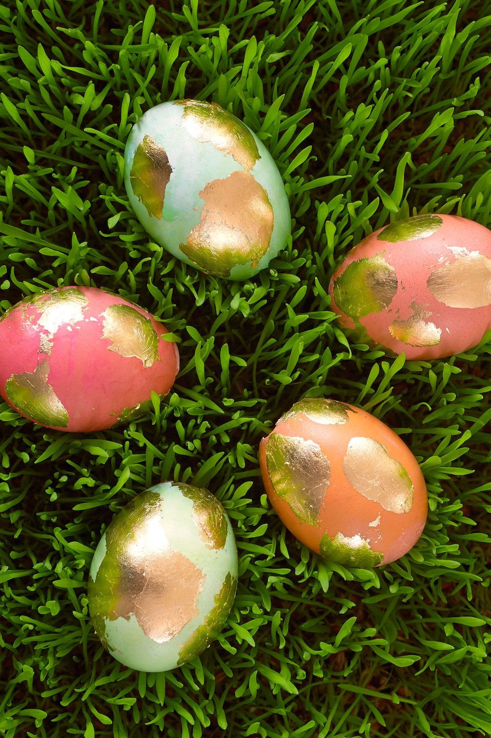 easy easter crafts — golden eggs